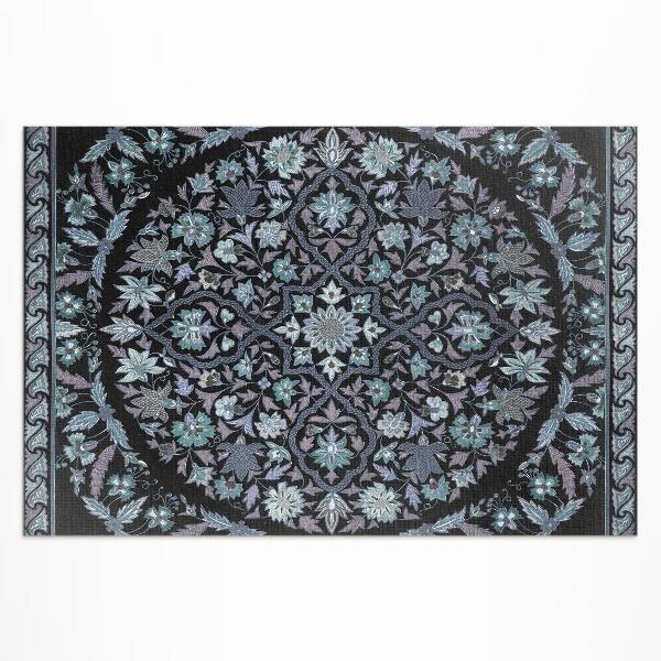 Teppich auf pvc Mandala