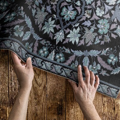 Teppich auf pvc Mandala