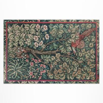 Teppich auf pvc Fasan William Morris