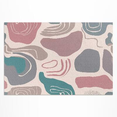 Vinyl teppich läufer Abstrakte Boho-Punkte In Pastellformen