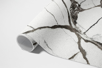 Teppich pvc Rissiger, Glänzender Steinmarmor