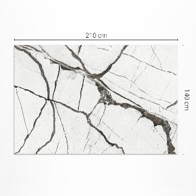 Teppich pvc Rissiger, Glänzender Steinmarmor