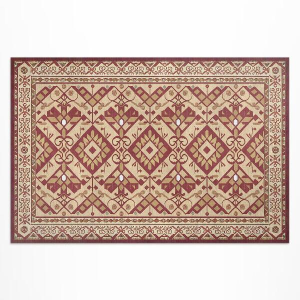 Teppich auf pvc Ornamentmuster Im Alten Vintage-Stil