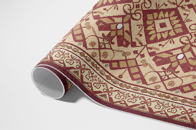 Teppich auf pvc Ornamentmuster Im Alten Vintage-Stil