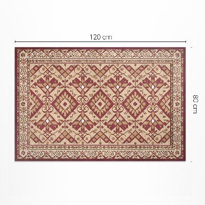 Teppich auf pvc Ornamentmuster Im Alten Vintage-Stil