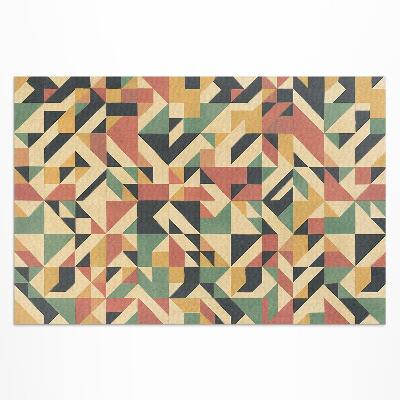Teppich pvc Bunte Abstraktion Mit Dreiecken Und Quadraten