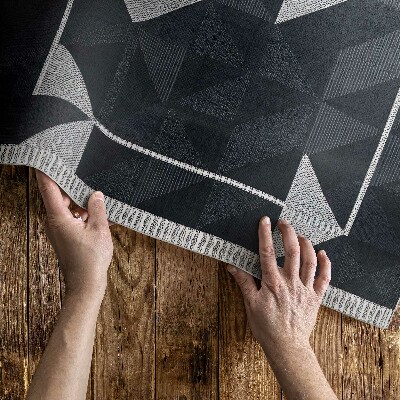 Teppich auf pvc Vintage-Mosaik Mit Geometrischem Muster
