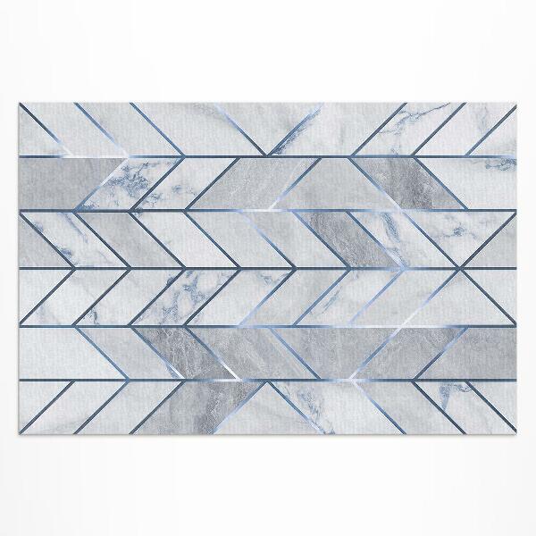 Vinyl teppich Geometrische Linien Auf Hellem Glamour-Marmor