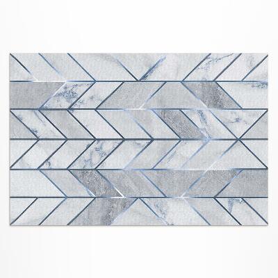 Vinyl teppich Geometrische Linien Auf Hellem Glamour-Marmor
