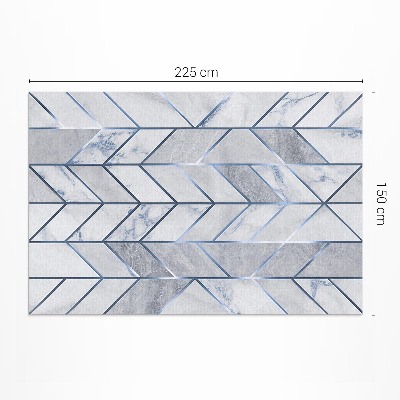 Vinyl teppich Geometrische Linien Auf Hellem Glamour-Marmor