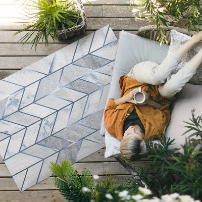 Vinyl teppich Geometrische Linien Auf Hellem Glamour-Marmor