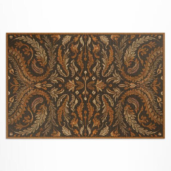 Vinyl teppich läufer Orientalische Pflanzen-Vintage-Ornament