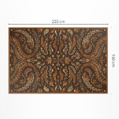 Vinyl teppich läufer Orientalische Pflanzen-Vintage-Ornament