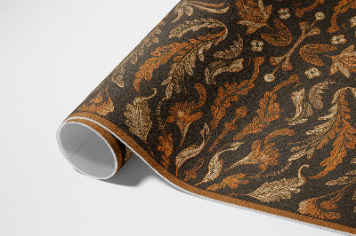 Vinyl teppich läufer Orientalische Pflanzen-Vintage-Ornament