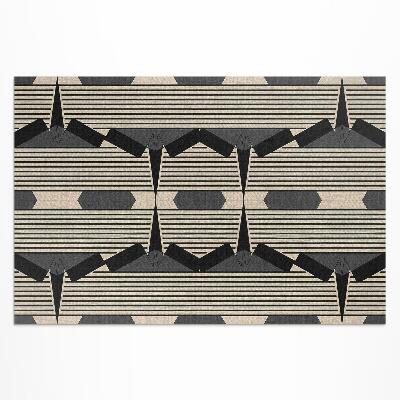 Pvc teppich Lineare Komposition Im Vintage-Stil