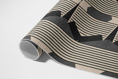 Pvc teppich Lineare Komposition Im Vintage-Stil