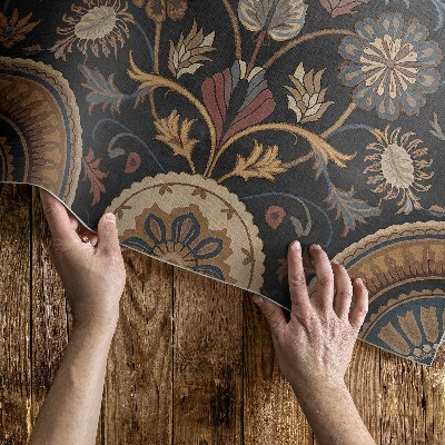 Vinyl teppich Pflanzenornament Im Persischen Vintage-Stil