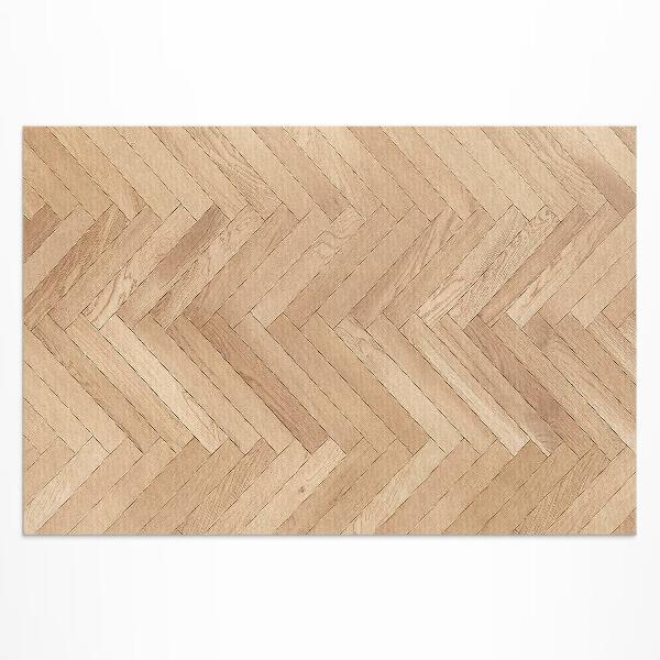 Teppich pvc Elegantes Parkett Aus Hellem Holz Mit Spikes