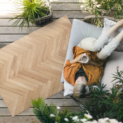 Teppich pvc Elegantes Parkett Aus Hellem Holz Mit Spikes
