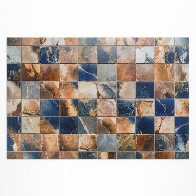 Teppich auf pvc Vintage-Steinmosaik