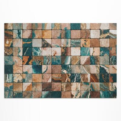 Vinyl teppich Steinmosaik-Marmor-Vintage-Fliesen