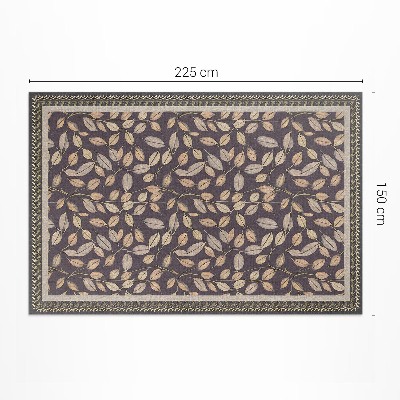 Pvc teppich Vintage Florale Herbstblätter