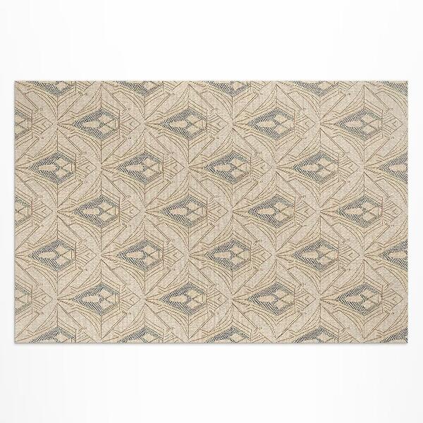 Teppich pvc Vintage Geometrisches Muster