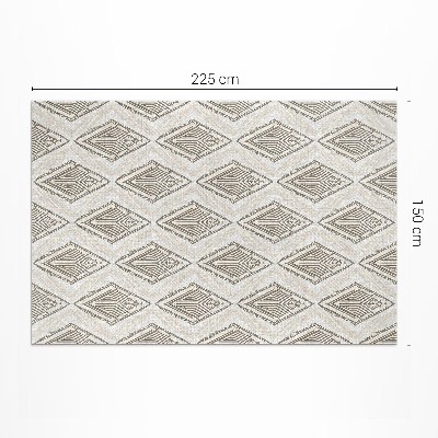 Teppich auf pvc Regelmäßiges Geometrisches Ornamentmuster