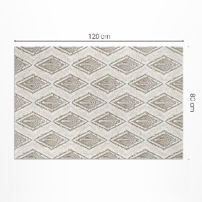 Teppich auf pvc Regelmäßiges Geometrisches Ornamentmuster
