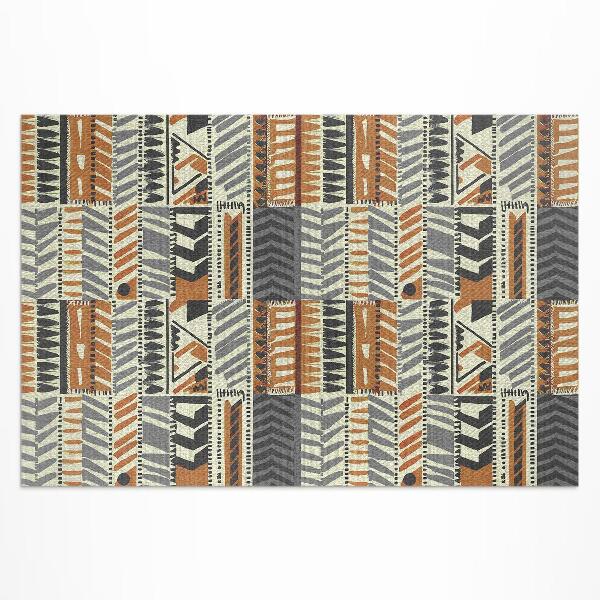 Pvc teppich Abstrakter Linearer Boho-Stil Im Indischen Stil