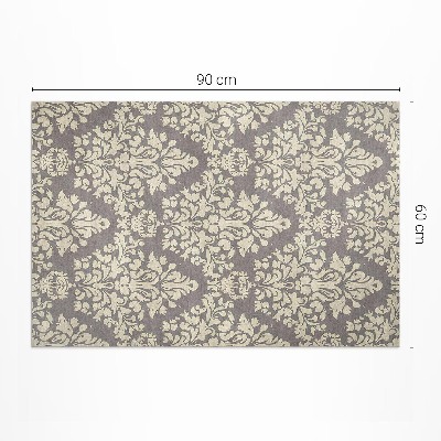 Teppich pvc Dichte Motive Aus Vintage-Blumenornamenten