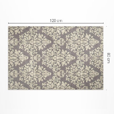 Teppich pvc Dichte Motive Aus Vintage-Blumenornamenten