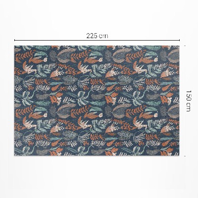 Vinyl teppich läufer Blumenwiese Im Boho-Stil