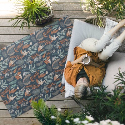Vinyl teppich läufer Blumenwiese Im Boho-Stil