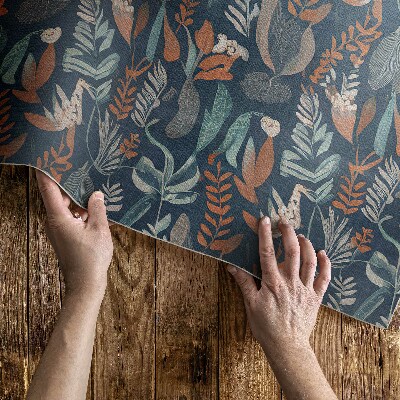 Vinyl teppich läufer Blumenwiese Im Boho-Stil