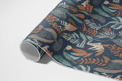 Vinyl teppich läufer Blumenwiese Im Boho-Stil