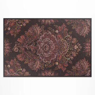 Teppich pvc Vintage-Ornament-Blumenkomposition