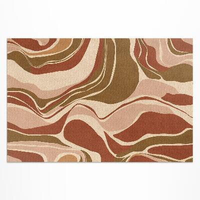Vinyl teppich Abstrakte Patches In Boho-Farben