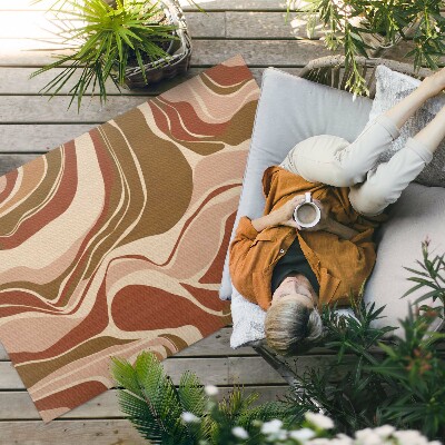 Vinyl teppich Abstrakte Patches In Boho-Farben