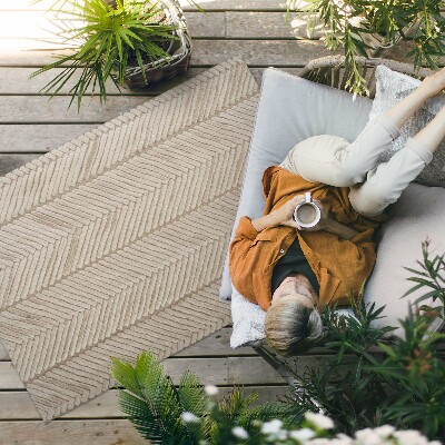 Teppich auf pvc Indischer Zopf Im Vintage-Boho-Stil Mit Fischgrätenmuster