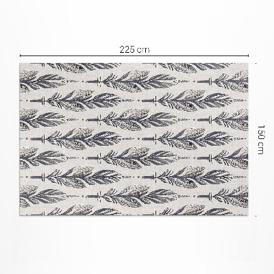 Vinyl teppich Indische Federn Im Boho-Stil