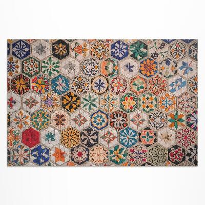 Pvc teppich Buntes Abstraktes Retro-Mosaik