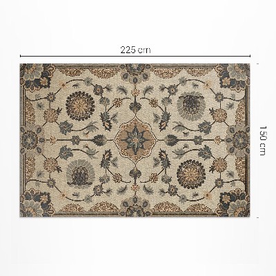 Teppich pvc Zierblumen Und Pflanzen Im Vintage-Stil