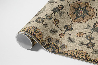 Teppich pvc Zierblumen Und Pflanzen Im Vintage-Stil