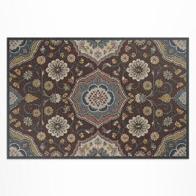Teppich auf pvc Zierblumen Und Pflanzen Mit Vintage-Muster