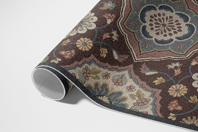Teppich auf pvc Zierblumen Und Pflanzen Mit Vintage-Muster