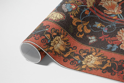 Vinyl teppich läufer Pflanzenornament Im Vintage-Stil