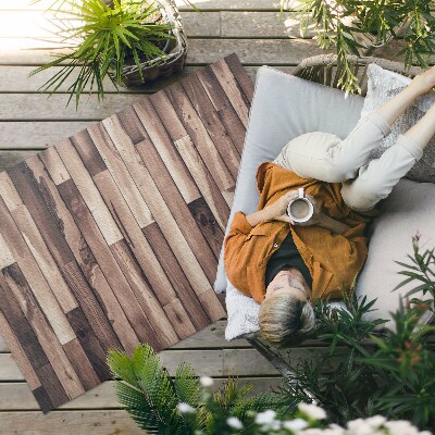 Teppich auf pvc Parkettbretter Aus Naturholz