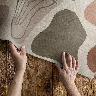Vinyl teppich Unregelmäßige Abstrakte Boho-Flecken