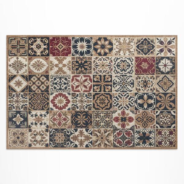 Pvc teppich Alte Mosaikfliesen Mit Vintage-Muster